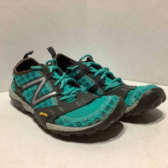 Women’s New Balance Minimus Trail 10V1 Running Shoes Green Vibram WT10CG Size 8 - Picture 2 of 11